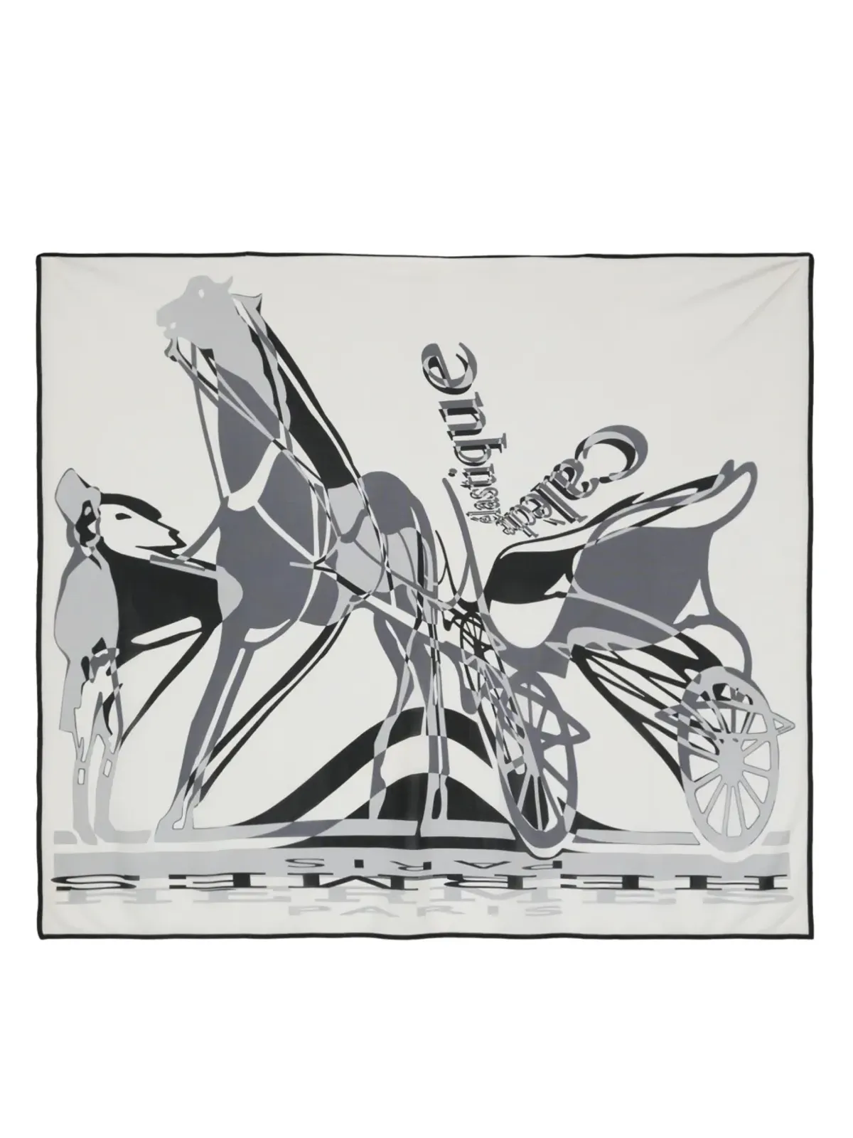 Hermès ビンテージ 2020年代 カレシュ・エラスティック スカーフ - ブラック - 画像1