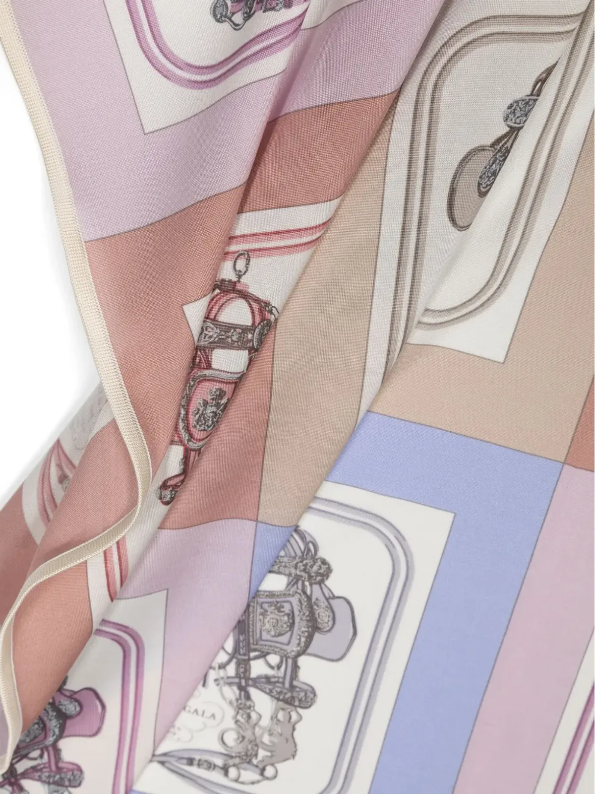 Hermès ビンテージ 2020年代 グラフィックプリント スカーフ - 画像3