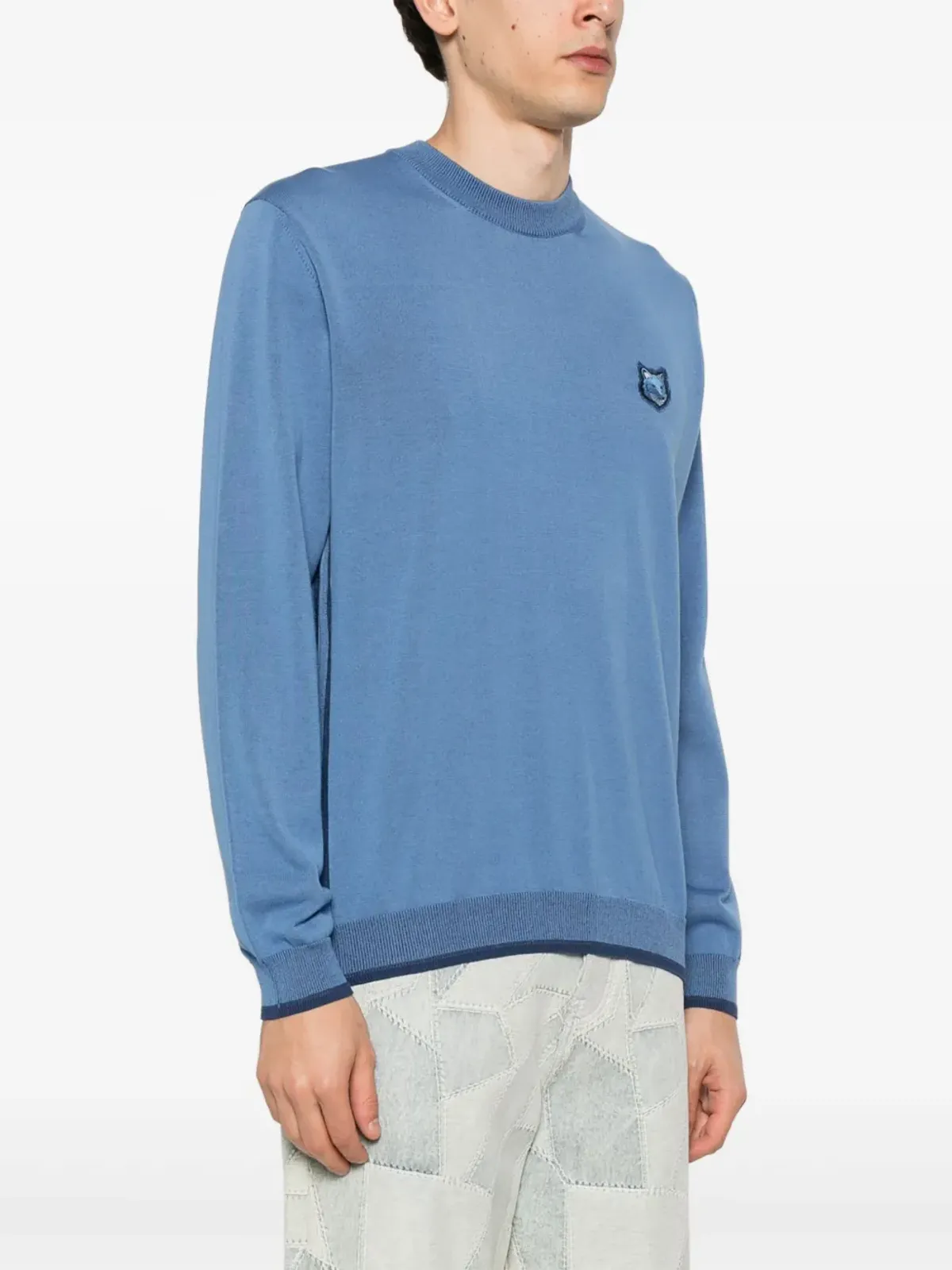 Maison Kitsuné シグネチャー・フォックスモチーフのニットセーター - 画像3