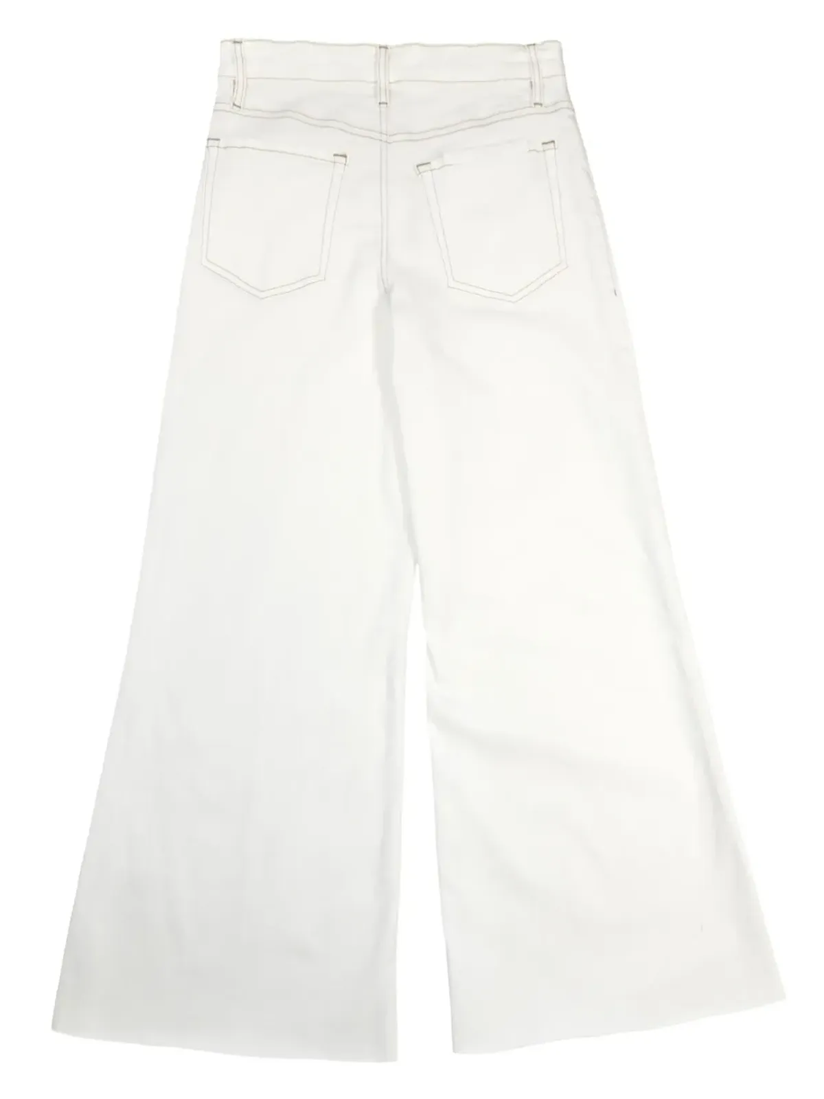 FRAME Le Palazzo Crop ワイドレッグジーンズ - ホワイト - 画像2
