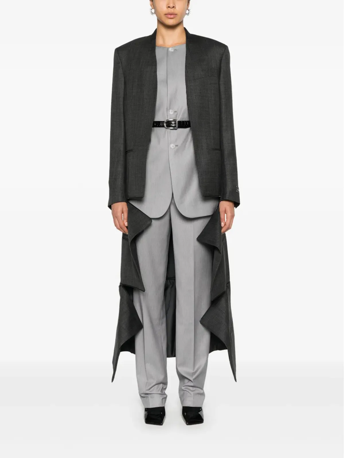 BETTTER x Zegna ノーカラーコート - 画像2