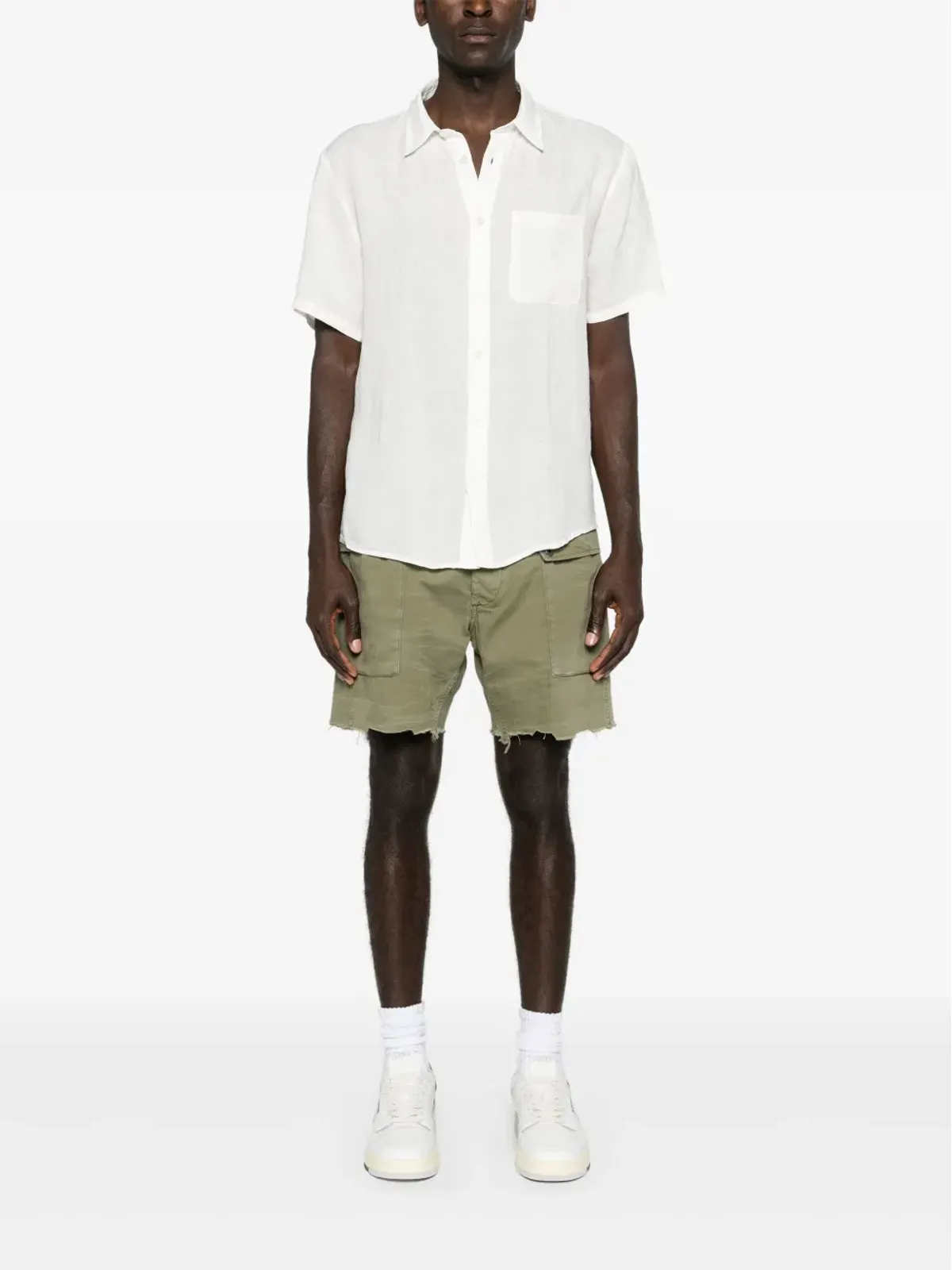 A.P.C. チェストポケット リネンシャツ - ホワイト - 画像2