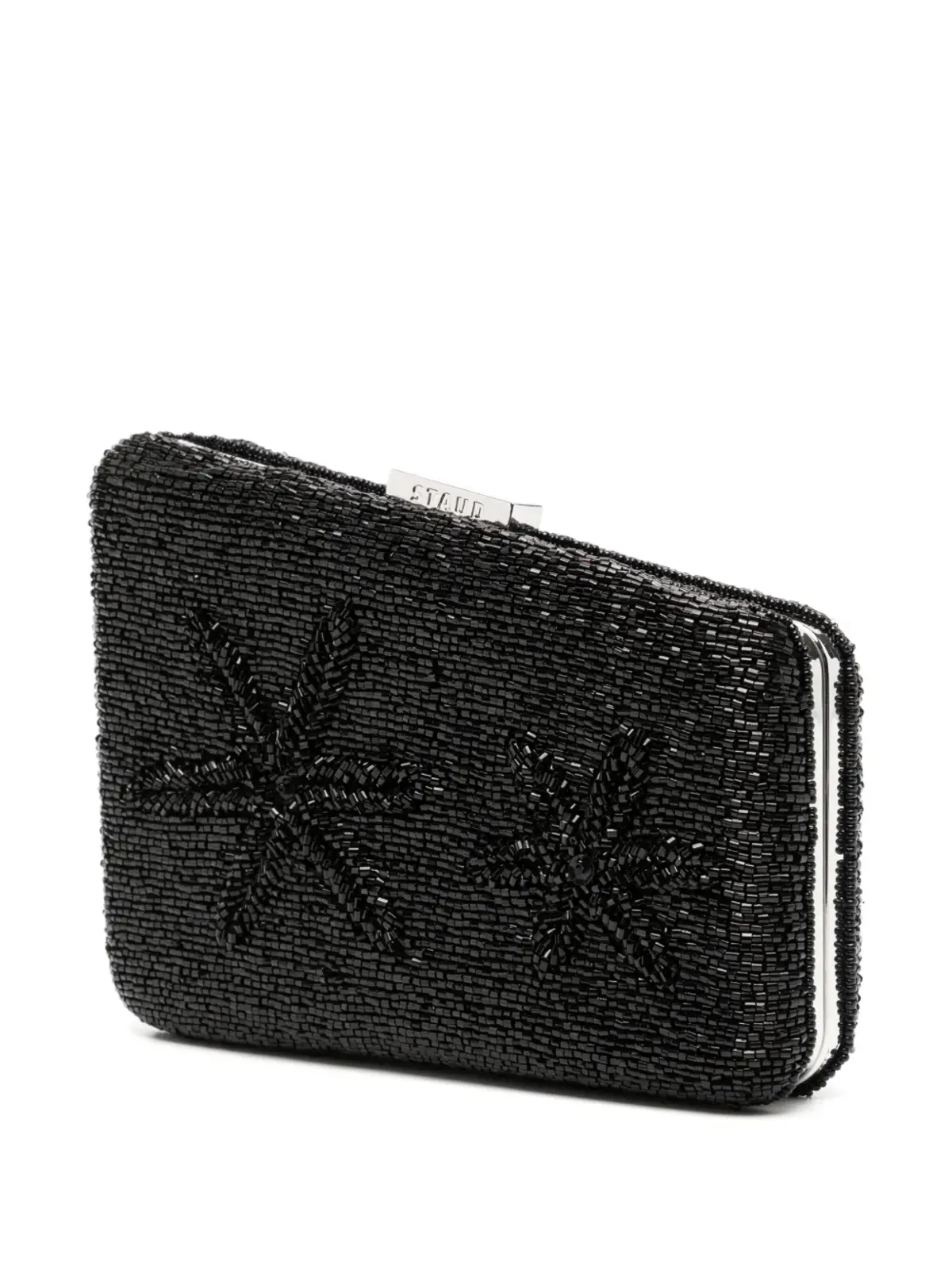 STAUD Carmella ビーズ刺繍クラッチバッグ - ブラック - 画像2
