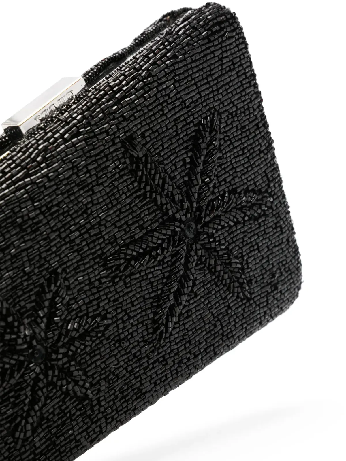 STAUD Carmella ビーズ刺繍クラッチバッグ - ブラック - 画像3