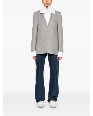 BETTTER x Zegna ノーカラーVネック ブレザー - サムネイル2