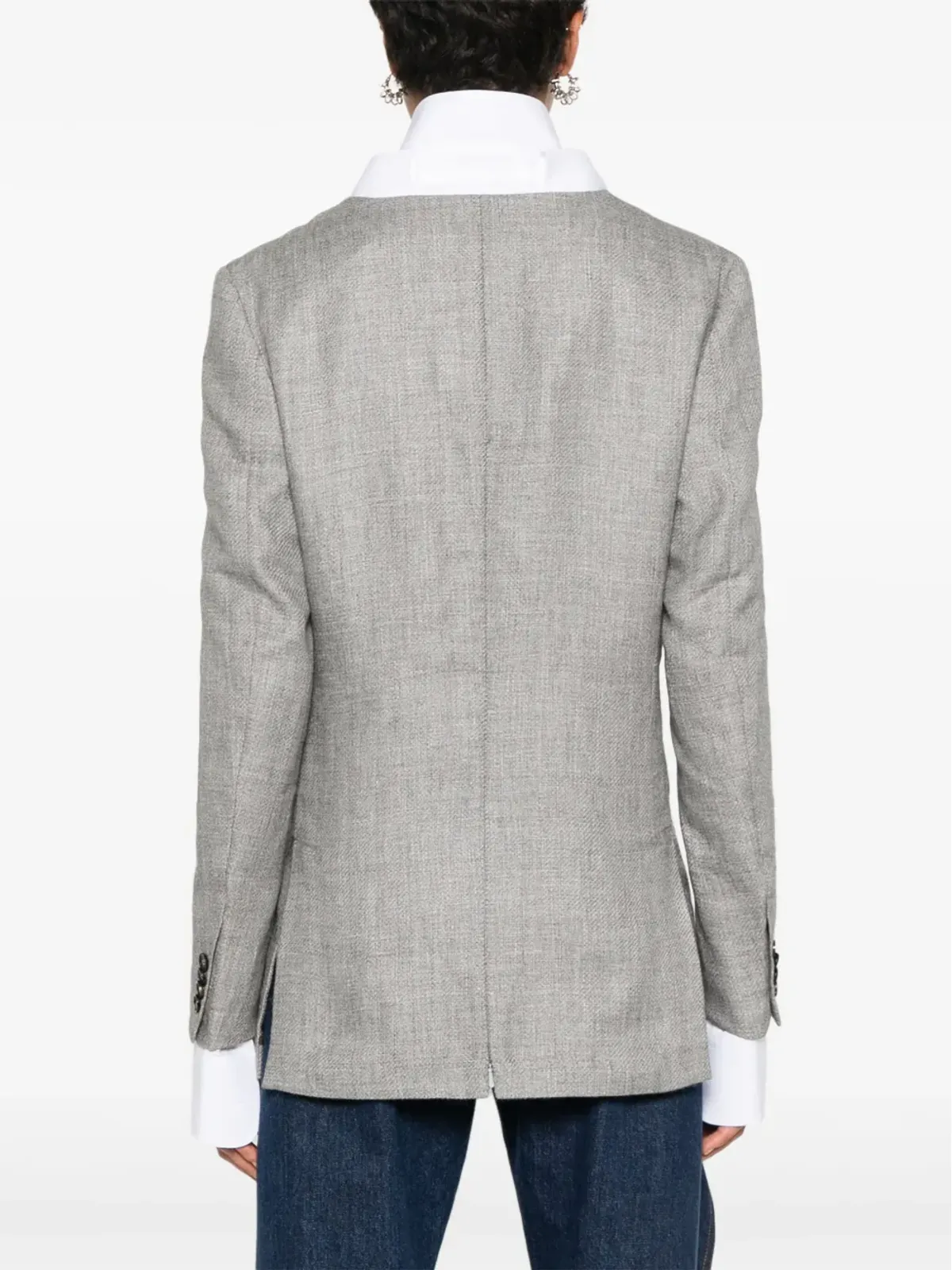 BETTTER x Zegna ノーカラーVネック ブレザー - 画像4