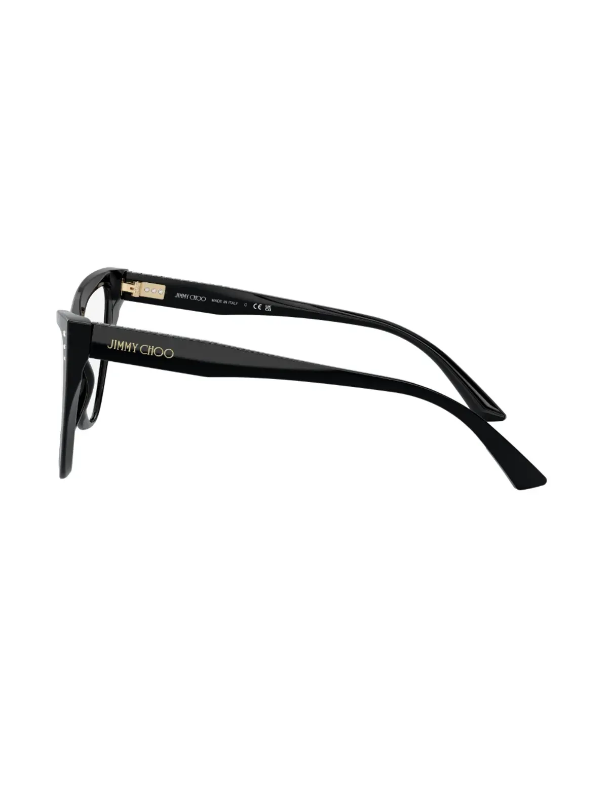Jimmy Choo Eyewear cat-eye frame glasses - Black - 画像3