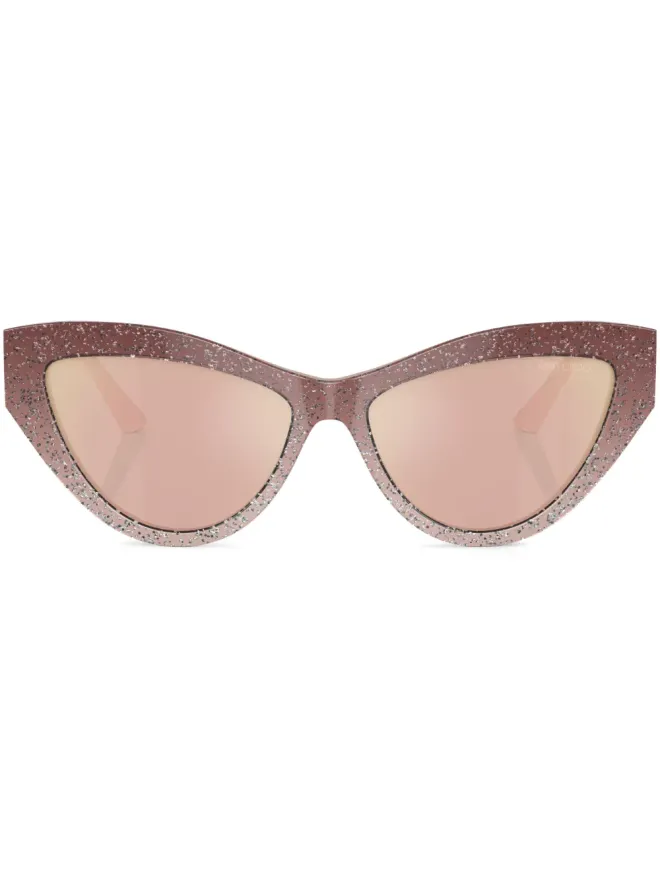 Jimmy Choo Eyewear Jimmy Choo Eyewear cat-eye sunglasses - Pinkの商品画像