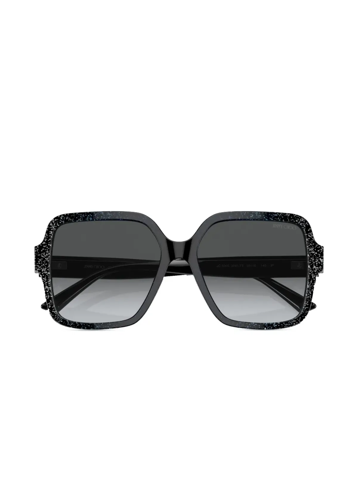 Jimmy Choo Eyewear グリッター装飾スクエアフレームサングラス - 画像5