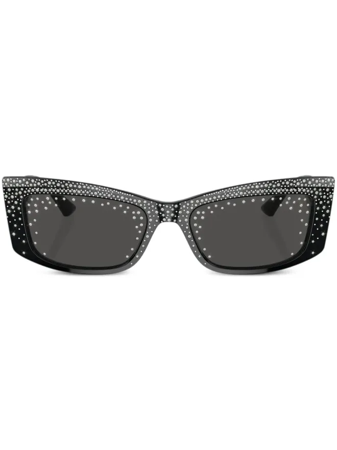 Jimmy Choo Eyewear Jimmy Choo Eyewear タタム クリスタル装飾サングラスの商品画像