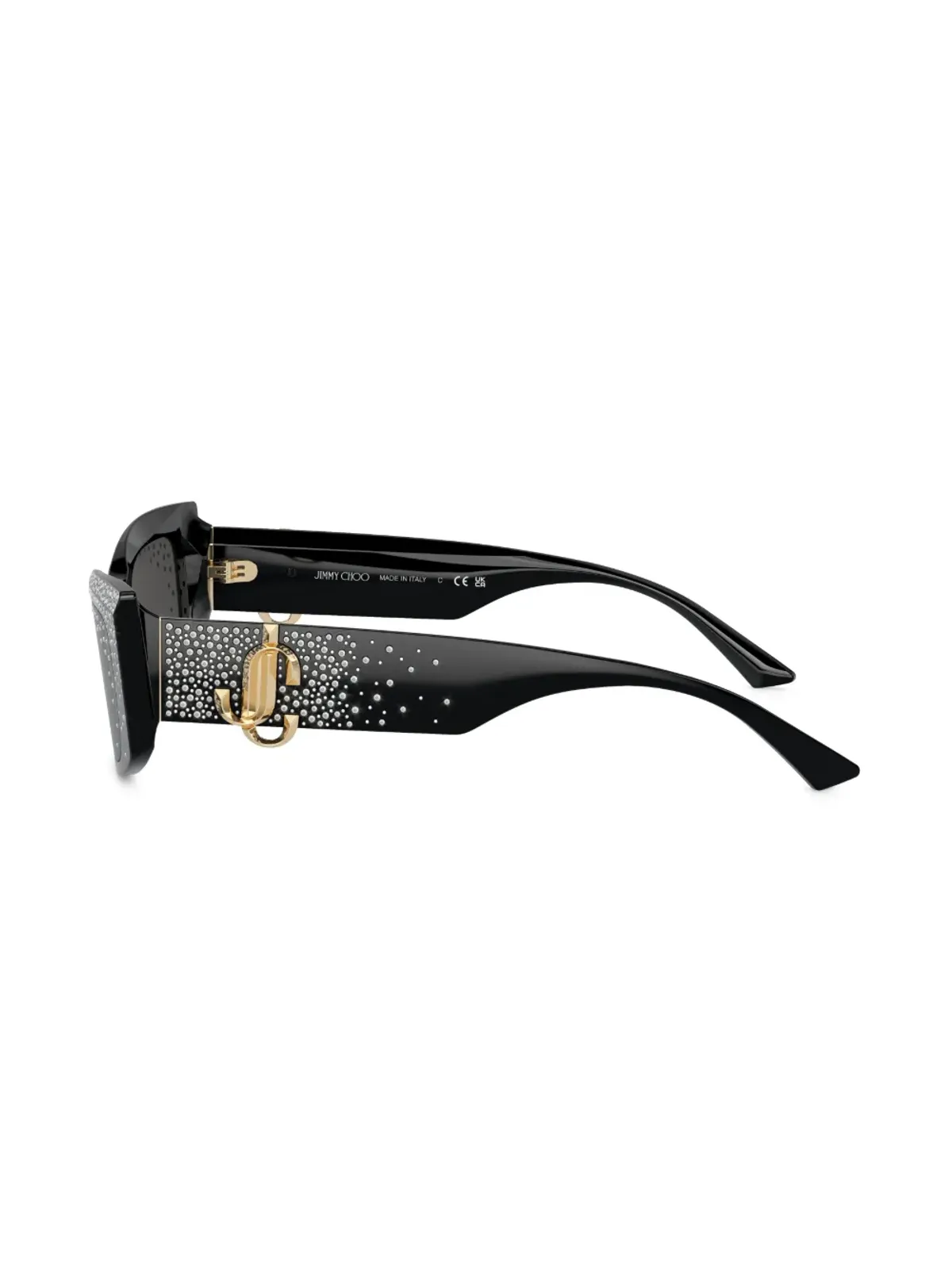 Jimmy Choo Eyewear タタム クリスタル装飾サングラス - 画像3