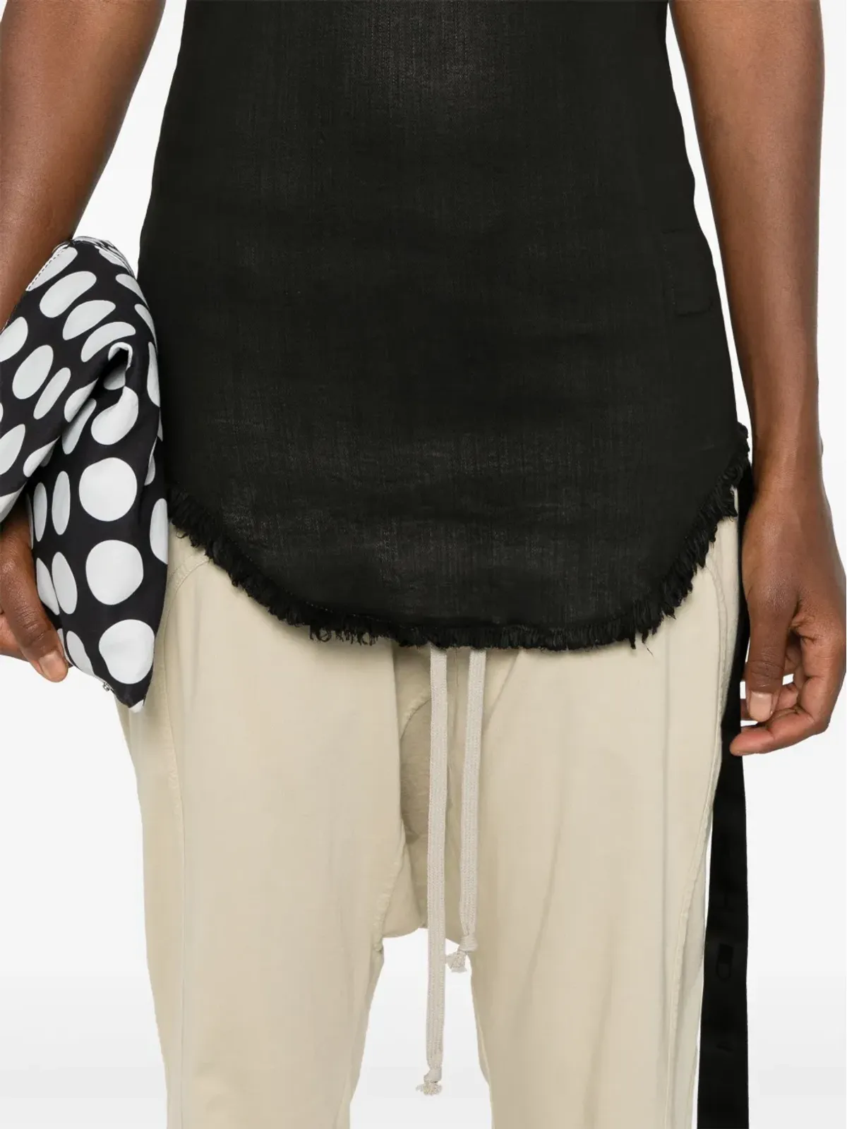Rick Owens DRKSHDW デニム タンクトップ ブラック - 画像5