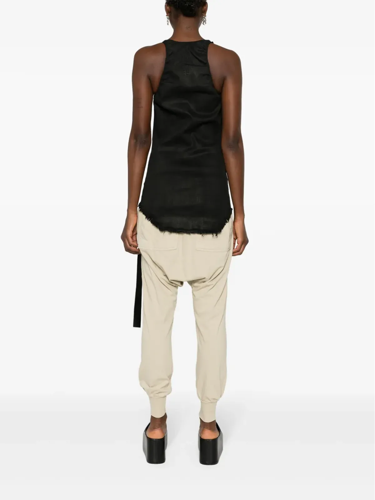 Rick Owens DRKSHDW デニム タンクトップ ブラック - 画像4