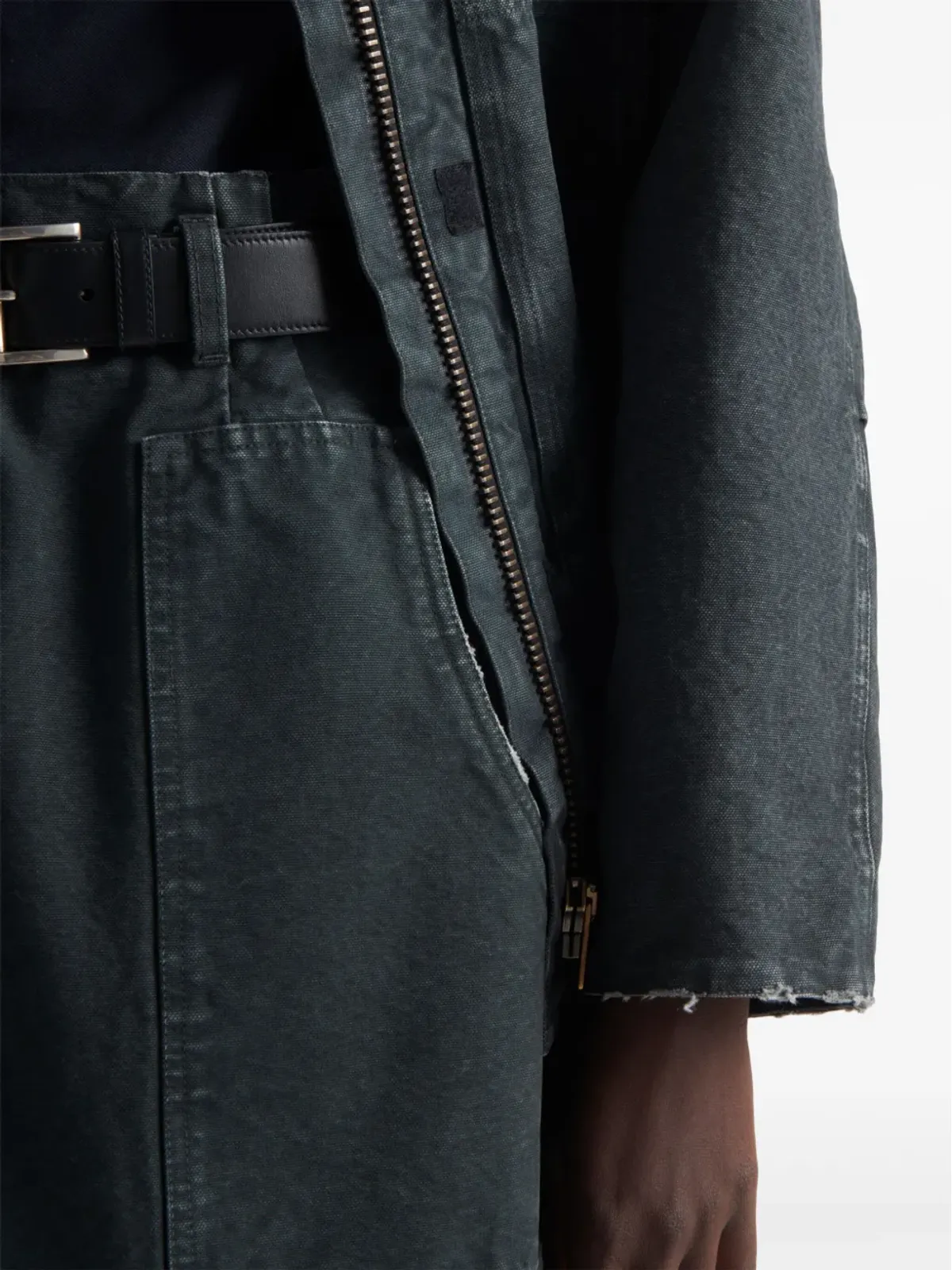 Prada A-line デニムミニスカート - グレー - 画像4