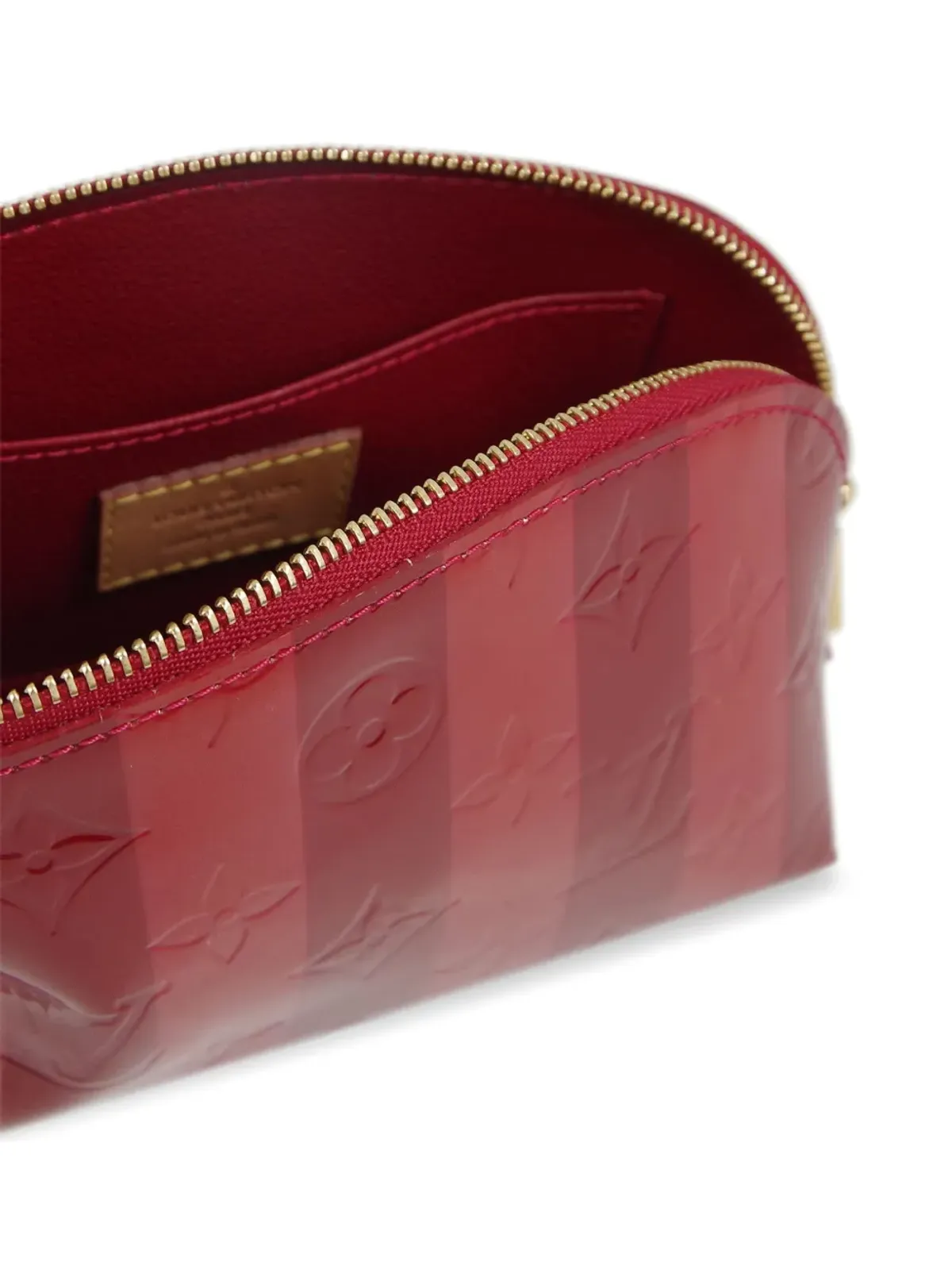 Louis Vuitton ビンテージ 2011 Rayure 洗面用ポーチ レッド - 画像4