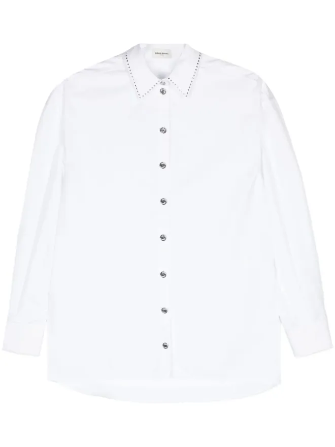 Sonia Rykiel Sonia Rykiel スタッズ付きコットンシャツの商品画像