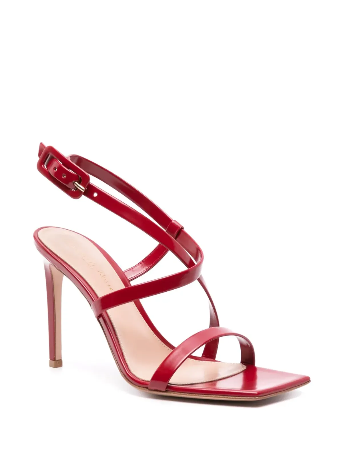 Gianvito Rossi Lindsay 95mm レザーサンダル - レッド - 画像2