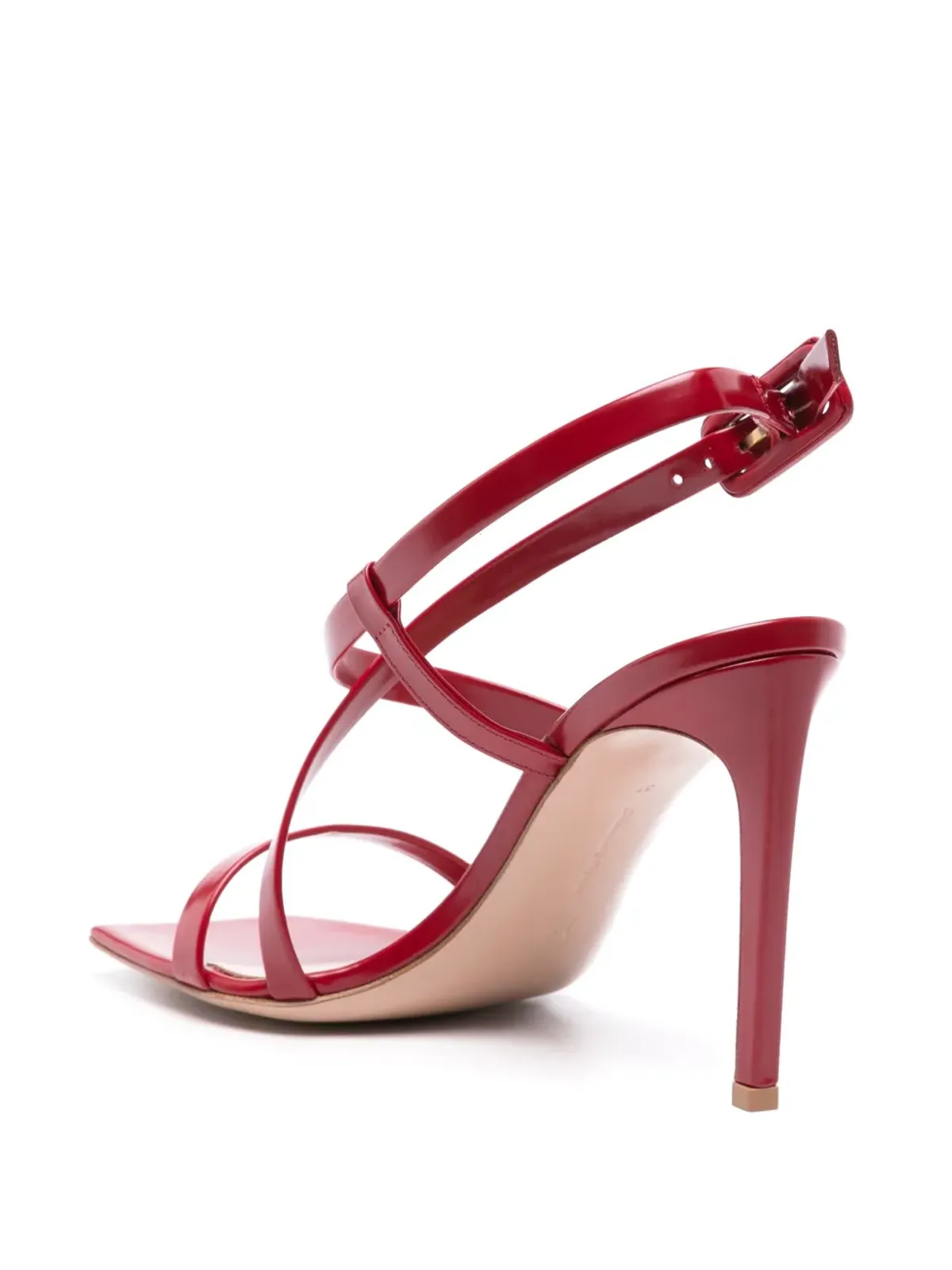 Gianvito Rossi Lindsay 95mm レザーサンダル - レッド - 画像3