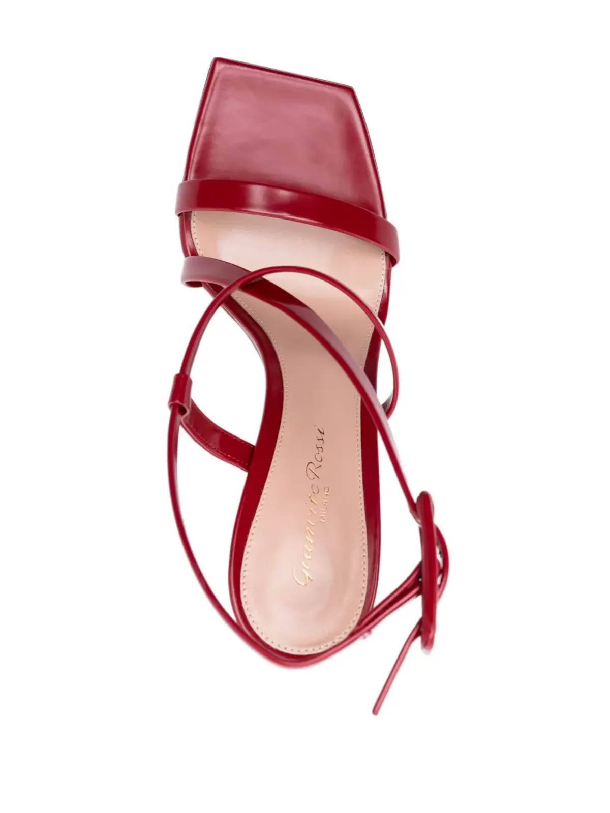 Gianvito Rossi Lindsay 95mm レザーサンダル - レッド - 画像4