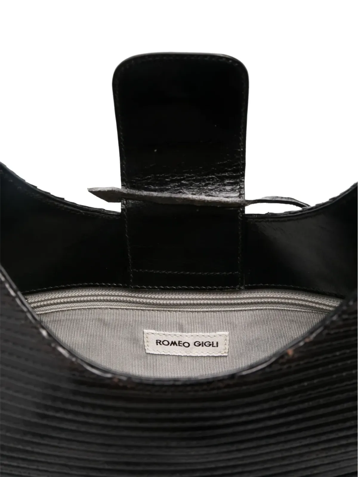 Romeo Gigli Pre-Owned 1990年代 レザーショルダーバッグ - 画像5