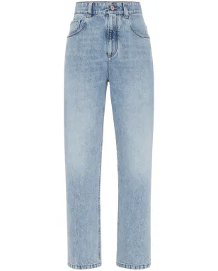 Brunello Cucinelli ストレートレッグデニムジーンズ ブルー - サムネイル1