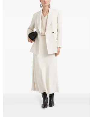 Brunello Cucinelli シングルボタン ブレザー - ホワイト - サムネイル2