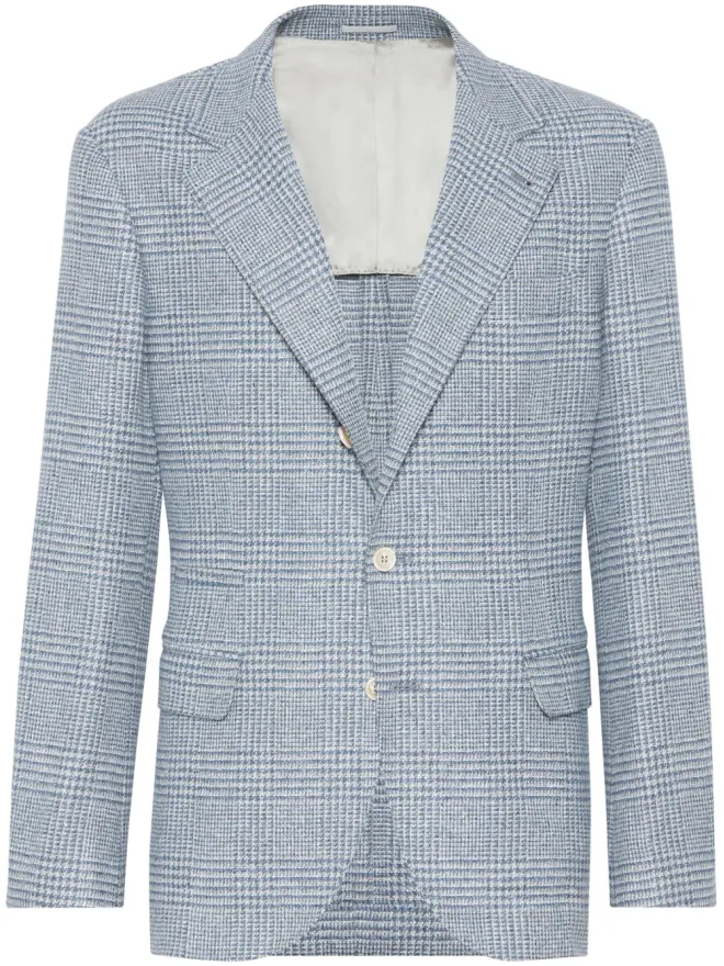 Brunello Cucinelli Brunello Cucinelli カヴァッロ ブレザー - ブルーの商品画像