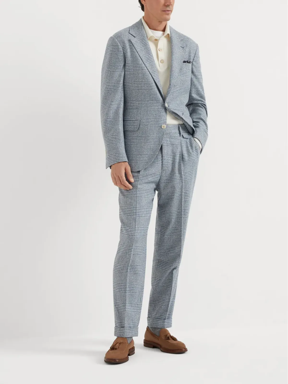 Brunello Cucinelli カヴァッロ ブレザー - ブルー - 画像2
