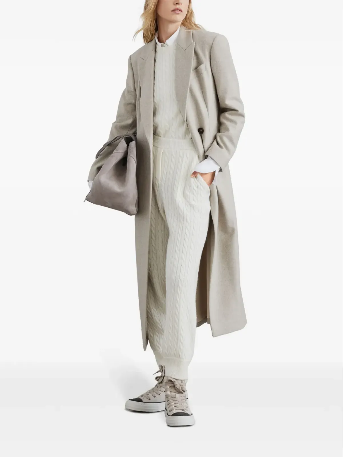 Brunello Cucinelli ケーブルニット カシミア トップス - 画像2