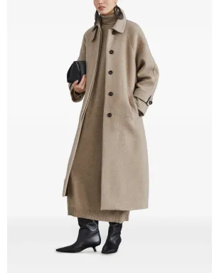 Brunello Cucinelli カシミヤ ミディドレス ブラウン - サムネイル2