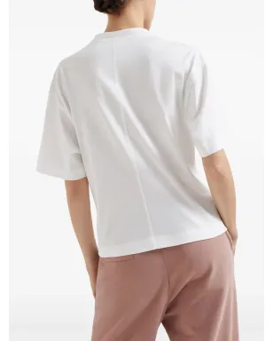 Brunello Cucinelli ビーズ装飾のコットンTシャツ - サムネイル4