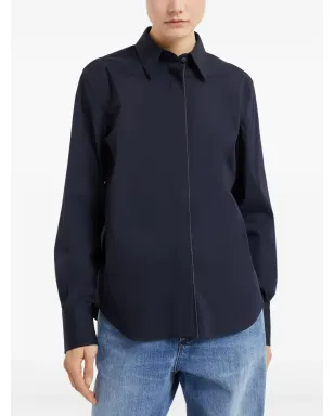 Brunello Cucinelli モニリチェーン ポプリン生地 シャツ - サムネイル3