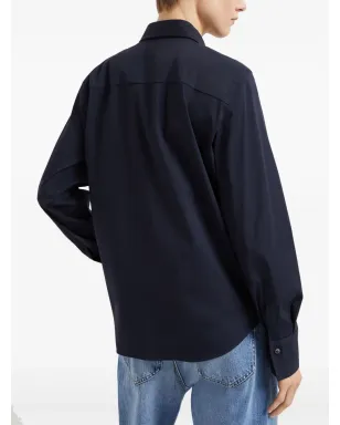 Brunello Cucinelli モニリチェーン ポプリン生地 シャツ - サムネイル4