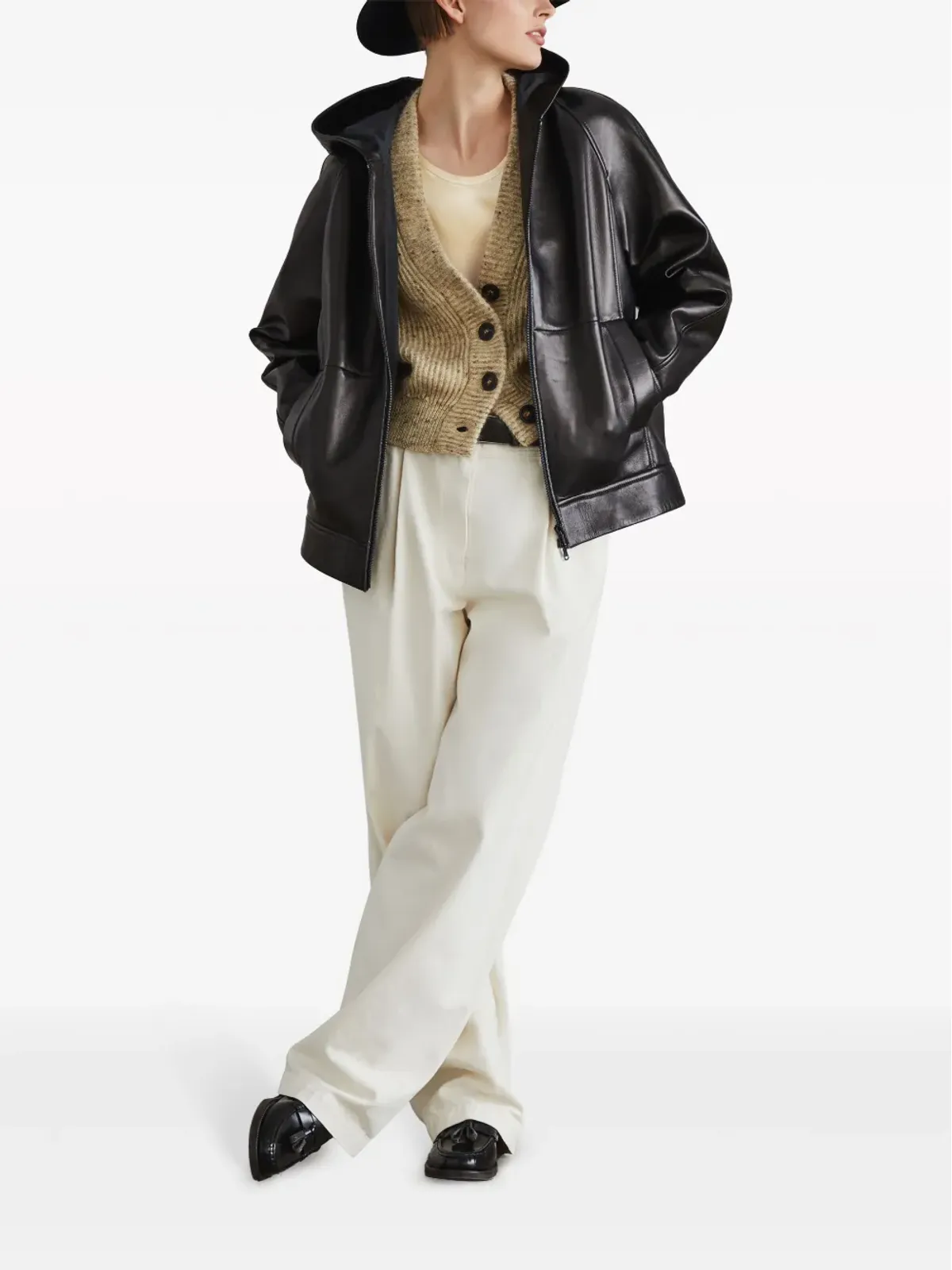 Brunello Cucinelli ミックスウール混紡カーディガン - ニュートラルカラー - 画像2