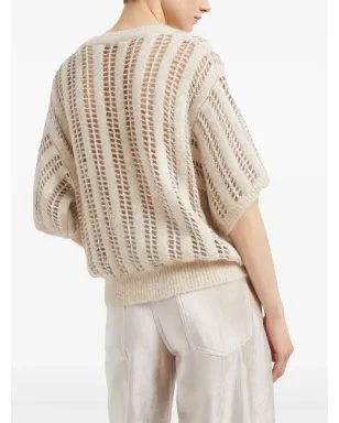 Brunello Cucinelli オープンニットセーター - サムネイル4
