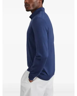 Brunello Cucinelli ロングスリーブ フィンニット ポロシャツ - サムネイル4