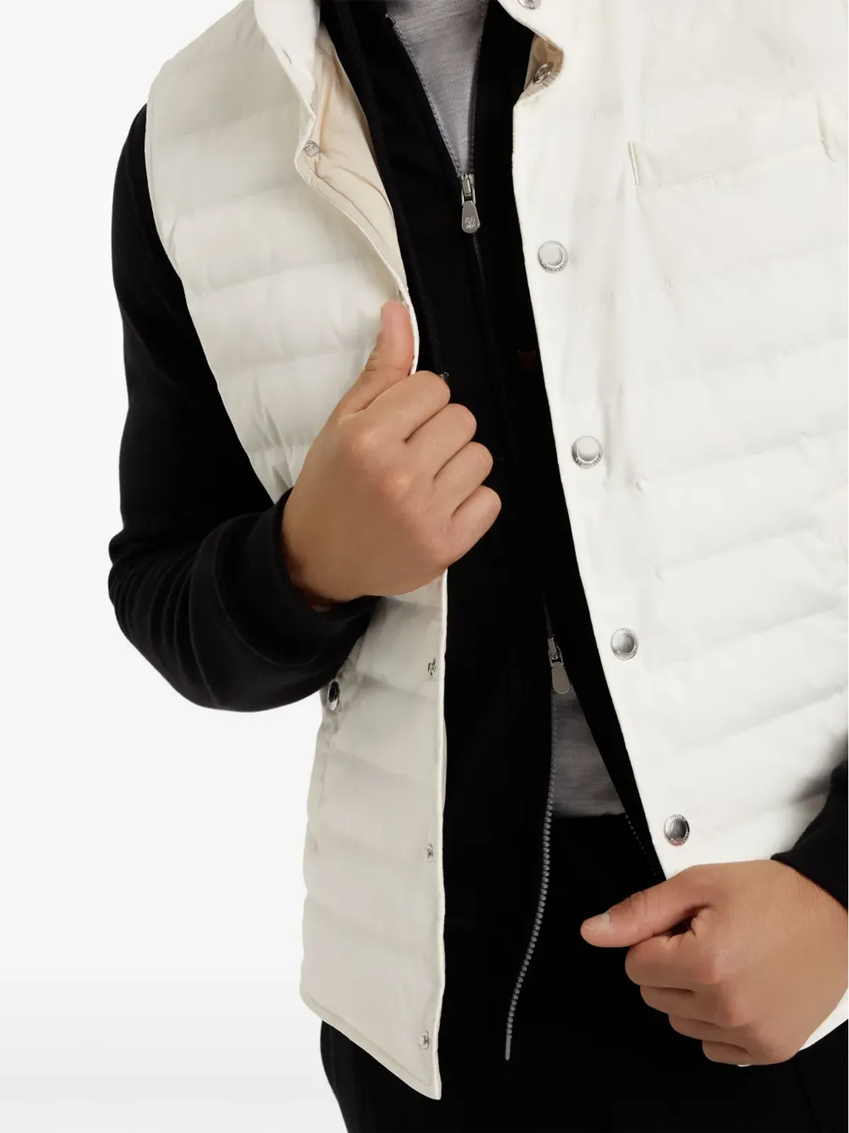 Brunello Cucinelli ハイネック キルティング ジレ - 画像5