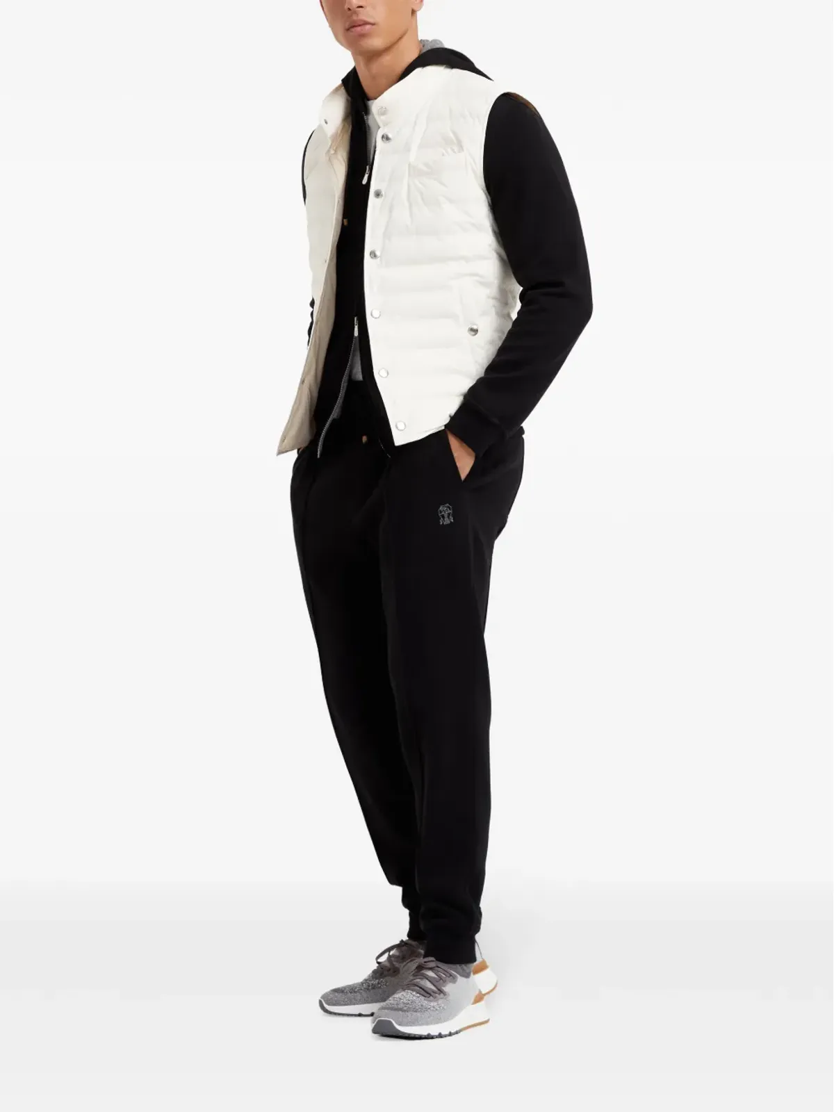 Brunello Cucinelli ハイネック キルティング ジレ - 画像2