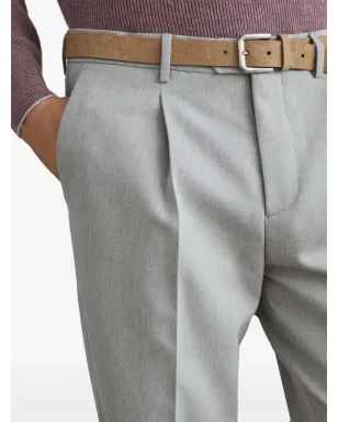 Brunello Cucinelli センタークリースの入ったテーパードパンツ - グレー - サムネイル5