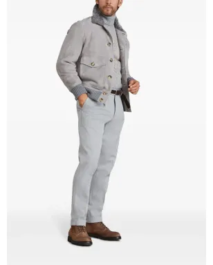 Brunello Cucinelli パターン入りインターシャ ロールネック セーター - Grey - サムネイル2
