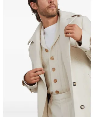 Brunello Cucinelli ロング ダブルブレスト コート - サムネイル5