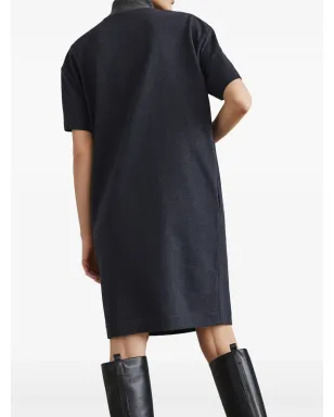 Brunello Cucinelli チェーンリンクディテールドレス ブラック - サムネイル4