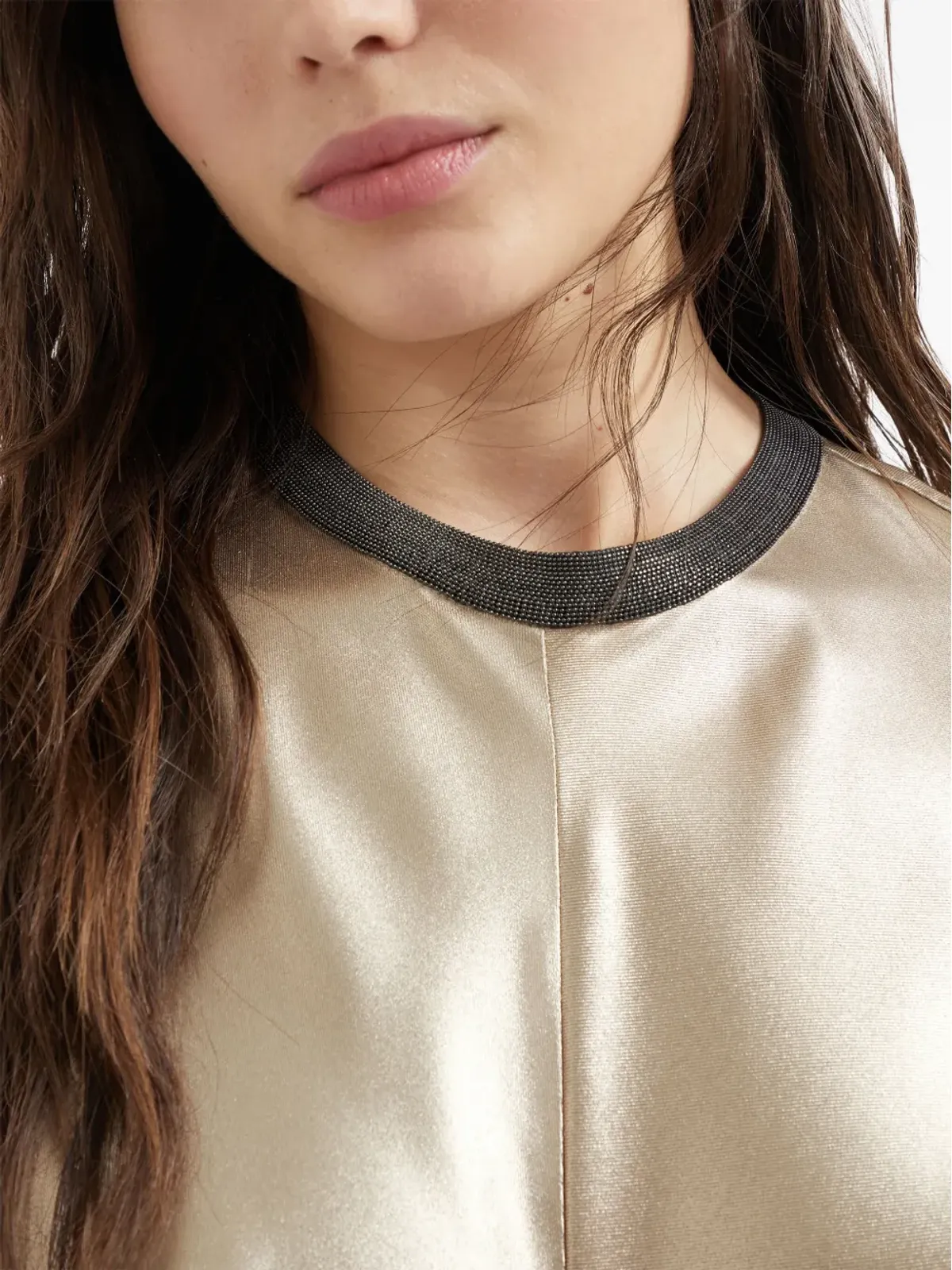 Brunello Cucinelli gathered-detail ドレス - 画像5