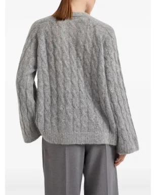 Brunello Cucinelli ケーブルニットセーター グレー - サムネイル4