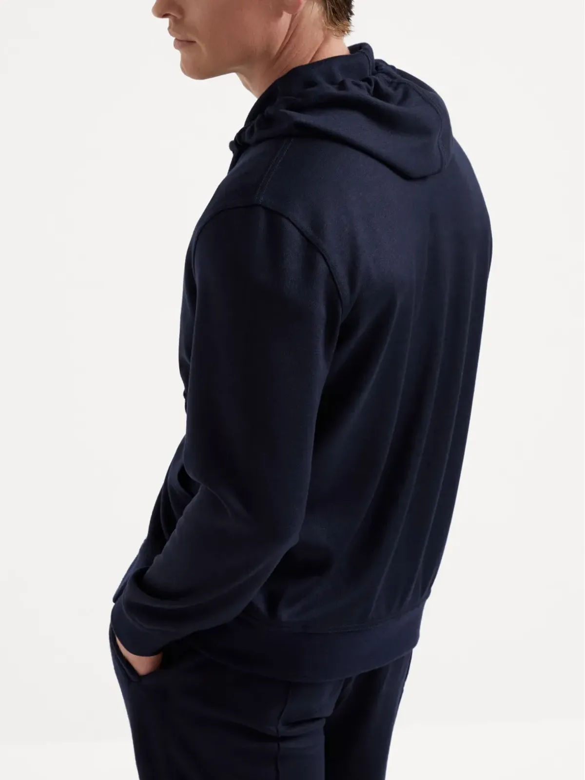 Brunello Cucinelli ニットフーディー ブルー - 画像4