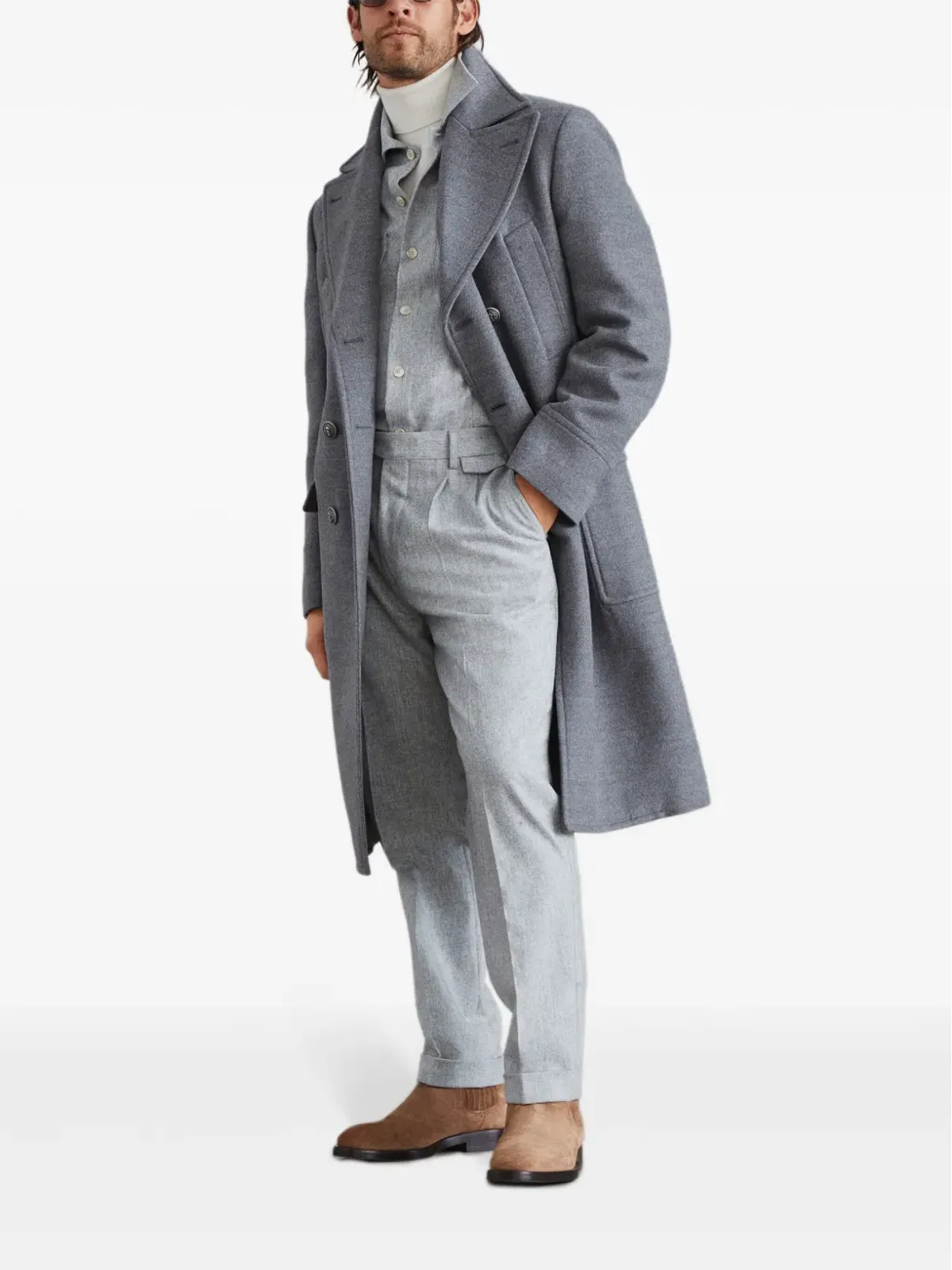 Brunello Cucinelli ウール テーラードパンツ - グレー - 画像2