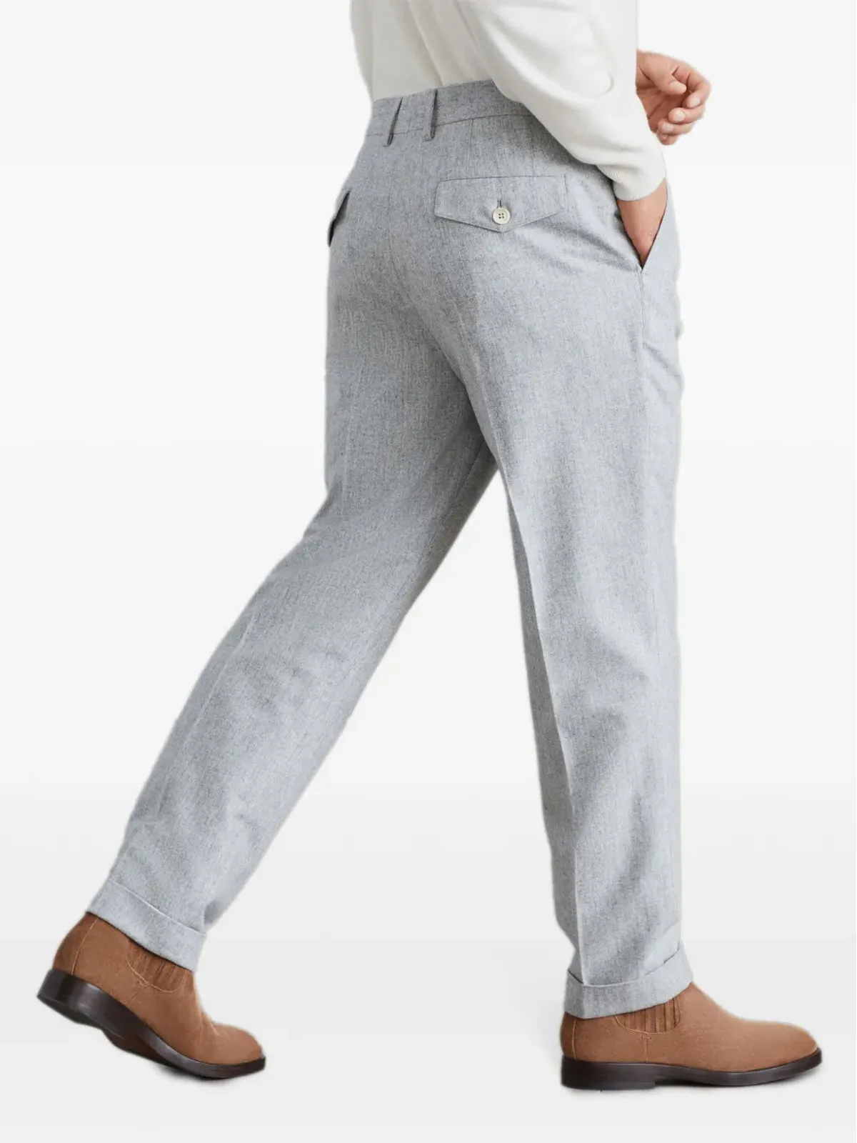 Brunello Cucinelli ウール テーラードパンツ - グレー - 画像4