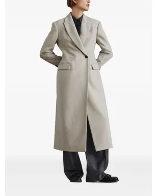 Brunello Cucinelli ロングウールコート - ニュートラルカラー - サムネイル3