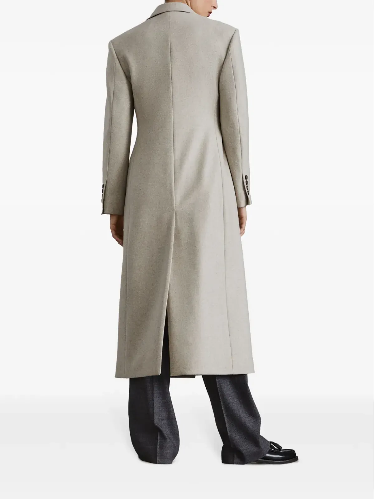 Brunello Cucinelli ロングウールコート - ニュートラルカラー - 画像4