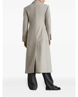 Brunello Cucinelli ロングウールコート - ニュートラルカラー - サムネイル4